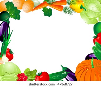 Vegetables Fresh Ingredients Image Stock Vector (Royalty Free ...