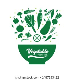 vegetable fresh food on vector design