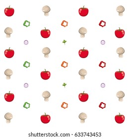 vegetable fresh food seamless pattern image
