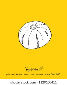 Vegetable and fruit illustrations / Hand drawn food ingredients - vector