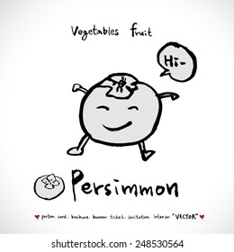 Vegetable and fruit illustrations / Hand drawn food ingredients - vector