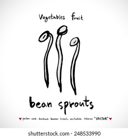 Vegetable and fruit illustrations / Hand drawn food ingredients - vector