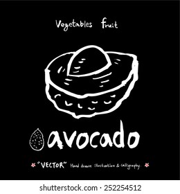 Vegetable and fruit illustrations / Hand drawn food ingredients - vector
