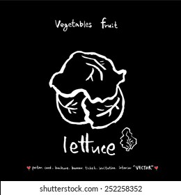 Vegetable and fruit illustrations / Hand drawn food ingredients - vector