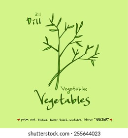 Vegetable and fruit illustrations / Hand drawn food ingredients - vector