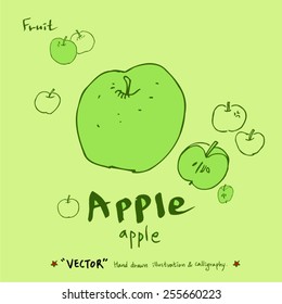Vegetable and fruit illustrations / Hand drawn food ingredients - vector