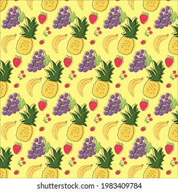 vegetable fruit vector harvest menu cooking diet