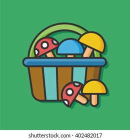 vegetable fruit vector icon