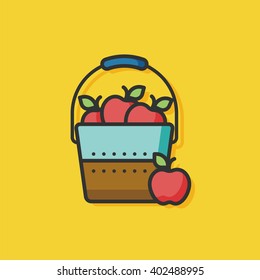 vegetable fruit vector icon