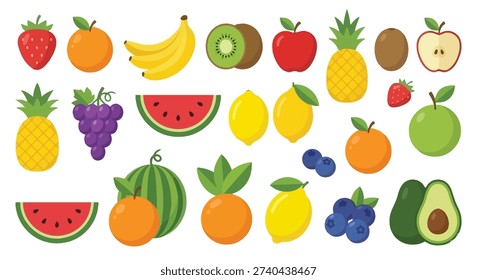 vegetable and fruits vector files pack
