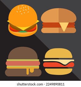 vegetable hamburger beef fast food