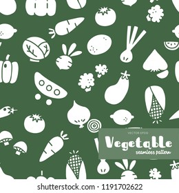 Vegetable Hand draw , Seamless pattern vector
