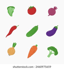 Vegetable hand drawn vector illustration