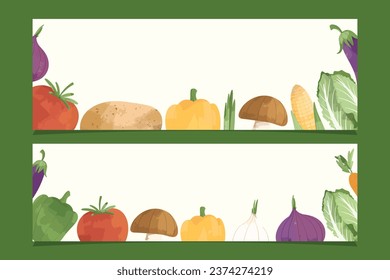 Vegetable Healthy Food Frame Background