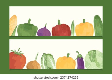 Fondo del marco de la comida saludable para vegetales
