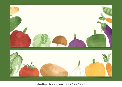Vegetable Healthy Food Frame Background