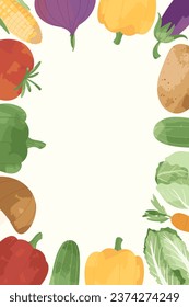 Gesunder vegetarischer Lebensmittelrahmen-Hintergrund