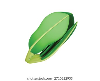 Icono de vegetal 3D Ilustración Render