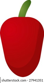 vegetable icon, chubby squarish style illustration