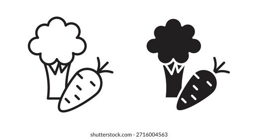 Vegetable icon concept for infographic, website or app.