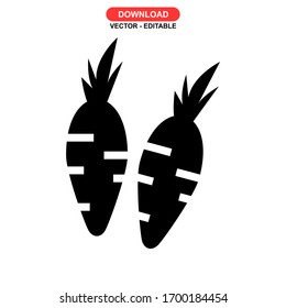 vegetable icon or logo isolated sign symbol vector illustration - high quality black style vector icons
