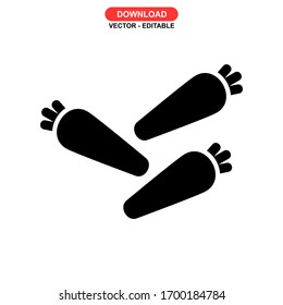 vegetable icon or logo isolated sign symbol vector illustration - high quality black style vector icons
