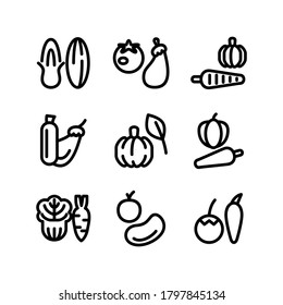 icono vegetal o logotipo símbolo de signo aislado ilustración vectorial - Colección de iconos vectoriales de estilo negro de alta calidad
