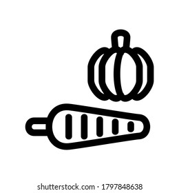 icono vegetal o logotipo símbolo de signo aislado ilustración vectorial - iconos vectoriales de estilo negro de alta calidad
