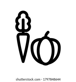 vegetable icon or logo isolated sign symbol vector illustration - high quality black style vector icons
