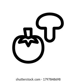 vegetable icon or logo isolated sign symbol vector illustration - high quality black style vector icons
