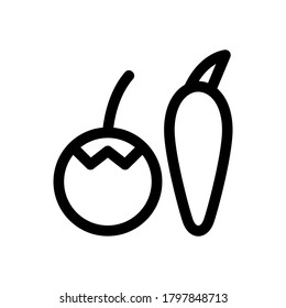 vegetable icon or logo isolated sign symbol vector illustration - high quality black style vector icons
