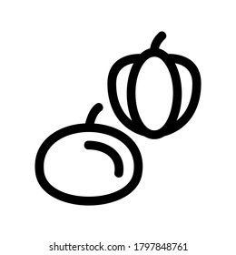 icono vegetal o logotipo símbolo de signo aislado ilustración vectorial - iconos vectoriales de estilo negro de alta calidad
