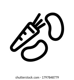 vegetable icon or logo isolated sign symbol vector illustration - high quality black style vector icons
