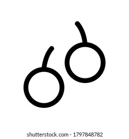 icono vegetal o logotipo símbolo de signo aislado ilustración vectorial - iconos vectoriales de estilo negro de alta calidad
