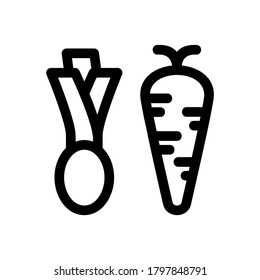 icono vegetal o logotipo símbolo de signo aislado ilustración vectorial - iconos vectoriales de estilo negro de alta calidad
