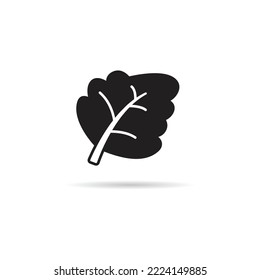 icono vegetal en la ilustración de fondo blanco