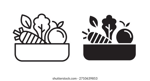 Vegetable icon, outline style icon for web site or mobile app, vector graphics