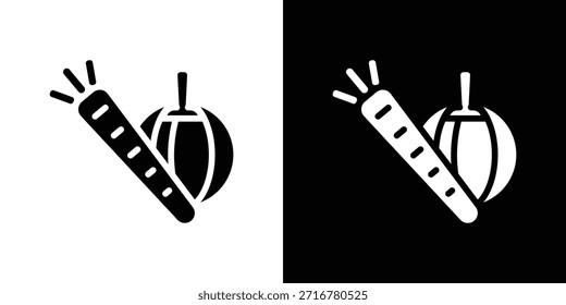 Ilustración vectorial de silueta de icono vegetal estilo plano aislado