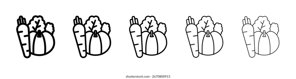 Ilustración de Arte vectorial de icono vegetal