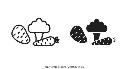 Vegetable icon vector illustration. Flat design. Graphic design vector symbols.