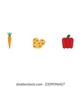 diseño del logotipo de la ilustración de la plantilla de vectores de iconos vegetales