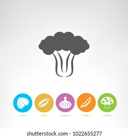 vegetable icons set