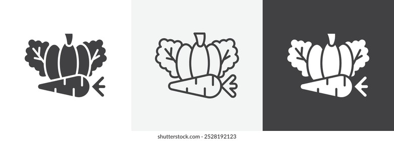 Vegetable icon.Trendy modern flat linear vector illustration on white background.