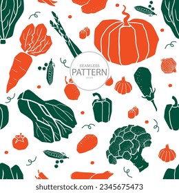 vegetable illustration simply shape vector set