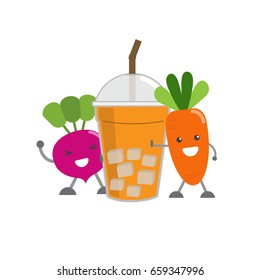 vegetable juice cartoon