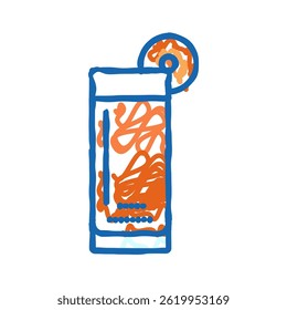 vegetable juice drink doodle icon sketch vector. vegetable juice drink sign. isolated symbol illustration