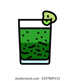 vegetable juice meal drink color icon vector. vegetable juice meal drink sign. isolated symbol illustration