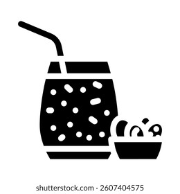 vegetable juice meal drink glyph icon vector. vegetable juice meal drink sign. isolated symbol illustration