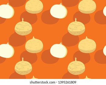 Vegetable Kind Jicama Seamless Background Wallpaper