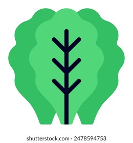 Vegetable Leafy Icon for web, app, infographic etc